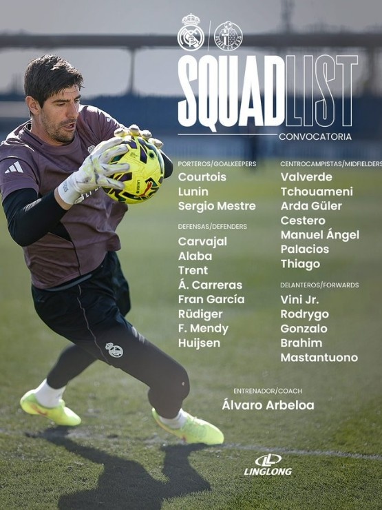 皇马公布本轮西甲名单：姆巴佩、卡马文加缺席，罗德里戈回归